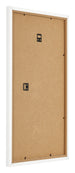 Marco de Fotos 33x48cm Blanco Brillante MDF Bologna Trasera Oblicuo | Yourdecoration.es