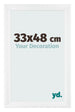 Marco de Fotos 33x48cm Blanco Vintage MDF Pisa Delantera Tamano | Yourdecoration.es