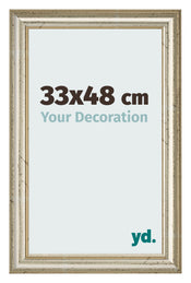Marco de Fotos 33x48cm Brillo Metalico MDF Lazio Delantera Tamano | Yourdecoration.es