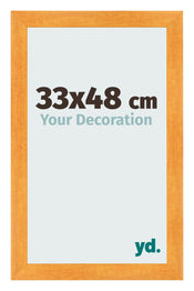 Marco de Fotos 33x48cm Naranja MDF Pisa Delantera Tamano | Yourdecoration.es