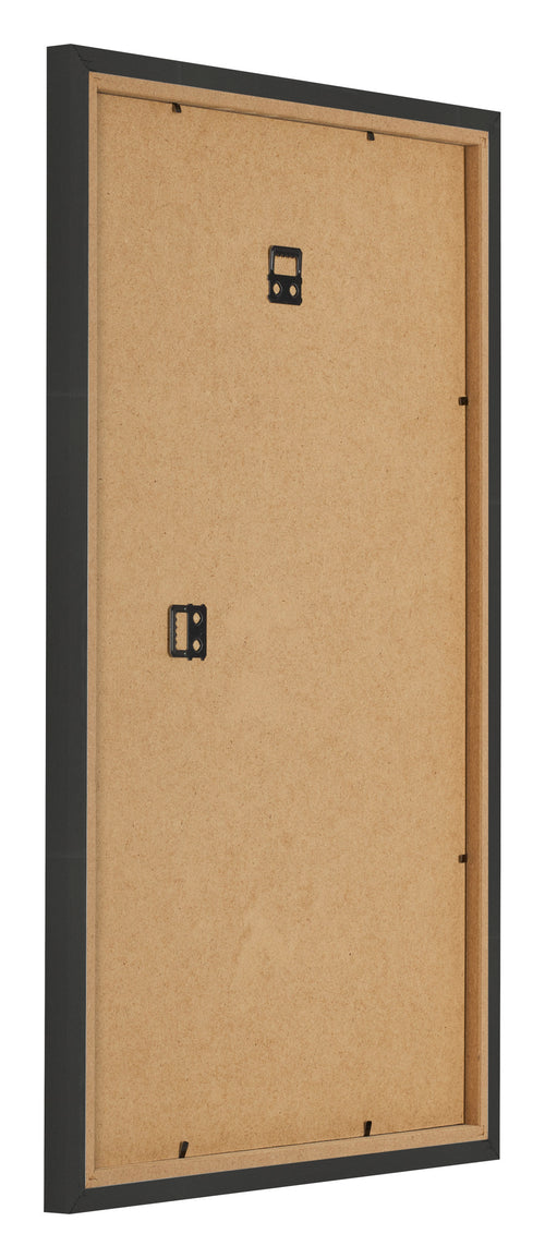 Marco de Fotos 33x48cm Negro Grano De Madera MDF Bologna Trasera Oblicuo | Yourdecoration.es