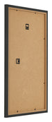 Marco de Fotos 33x48cm Negro Grano De Madera MDF Bologna Trasera Oblicuo | Yourdecoration.es