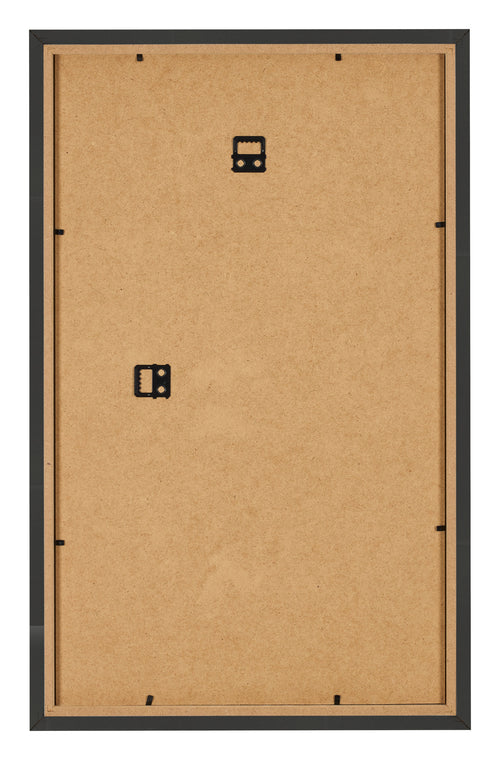 Marco de Fotos 33x48cm Negro Grano De Madera MDF Bologna Trasera | Yourdecoration.es