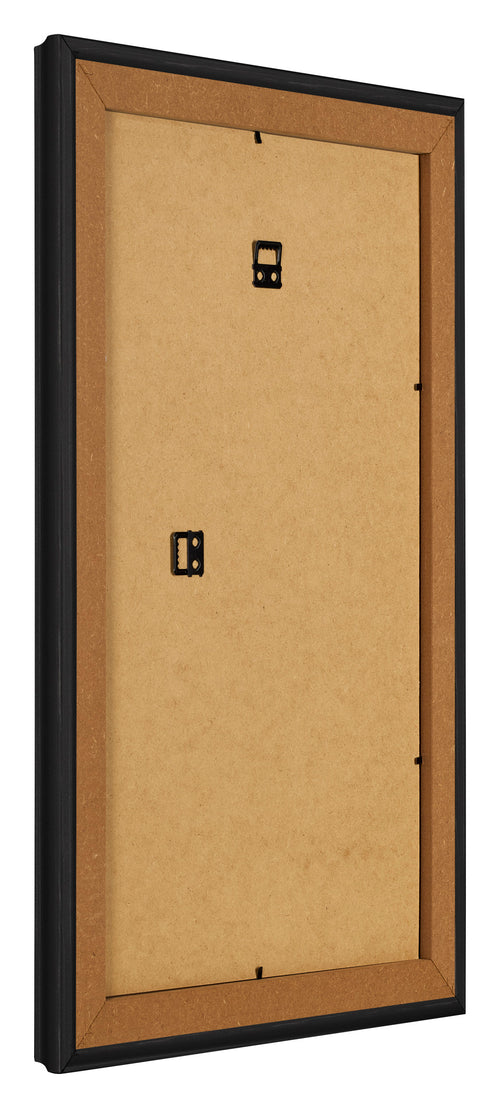 Marco de Fotos 33x48cm Negro Grano De Madera MDF Lazio Trasera Oblicuo | Yourdecoration.es