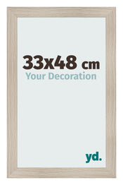 Marco de Fotos 33x48cm Roble Rustico MDF Pisa Delantera Tamano | Yourdecoration.es