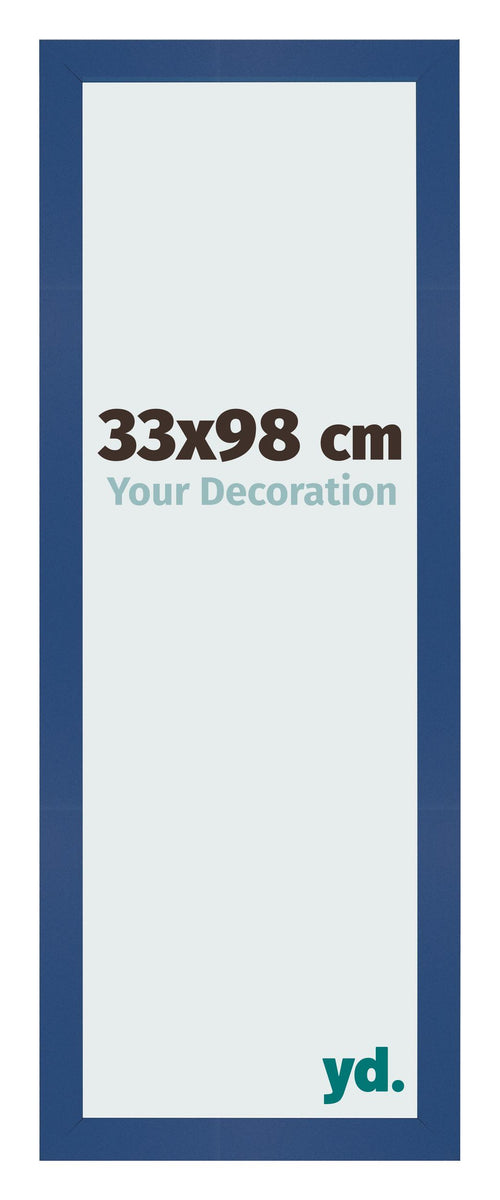 Marco de Fotos 33x98 cm Azul Oscuro MDF Bologna Delantera Tamano | Yourdecoration.es