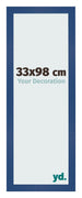 Marco de Fotos 33x98 cm Azul Oscuro MDF Bologna Delantera Tamano | Yourdecoration.es