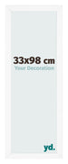 Marco de Fotos 33x98 cm Blanco Mate MDF Bologna Delantera Tamano | Yourdecoration.es