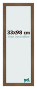 Marco de Fotos 33x98 cm Roble Rustico MDF Bologna Delantera Tamano | Yourdecoration.es