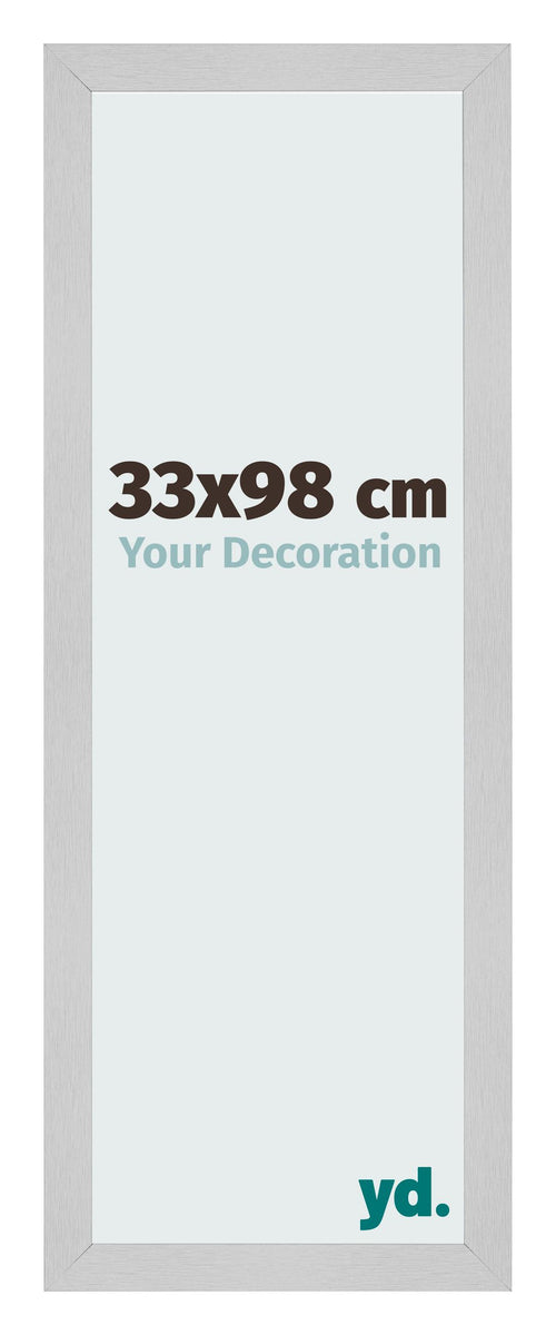 Marco de Fotos 33x98cm Acero Inoxidable MDF Bologna Delantera Tamano | Yourdecoration.es