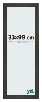 Marco de Fotos 33x98cm Antracita MDF Bologna Delantera Tamano | Yourdecoration.es