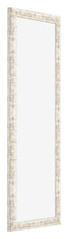 Marco de Fotos 33x98cm Blanco Vintage MDF Bologna Delantera Oblicuo | Yourdecoration.es