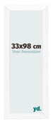 Marco de Fotos 33x98cm Blanco Vintage MDF Pisa Delantera Tamano | Yourdecoration.es