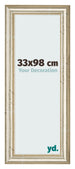 Marco de Fotos 33x98cm Brillo Metalico MDF Lazio Delantera Tamano | Yourdecoration.es