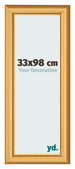 Marco de Fotos 33x98cm Dorado Matte MDF Lazio Delantera Tamano | Yourdecoration.es