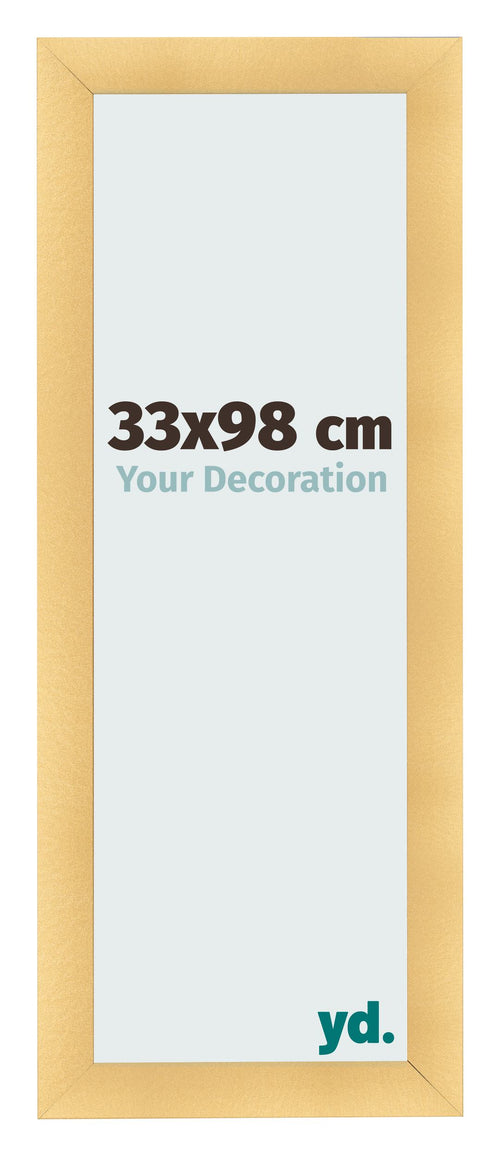 Marco de Fotos 33x98cm Dorado Vintage MDF Pisa Delantera Tamano | Yourdecoration.es