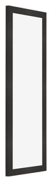 Marco de Fotos 33x98cm Negro Mate MDF Bologna Delantera Oblicuo | Yourdecoration.es