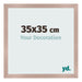 Marco de Fotos 35x35 cm Rosa Viejo MDF Bologna Delantera Tamano | Yourdecoration.es