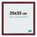 Marco de Fotos 35x35 cm Vino Tinto Barrido MDF Bologna Delantera Tamano | Yourdecoration.es