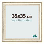 Marco de Fotos 35x35cm Brillo Metalico MDF Lazio Delantera Tamano | Yourdecoration.es