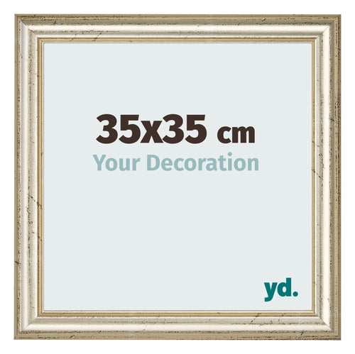 Marco de Fotos 35x35cm Brillo Metalico MDF Lazio Delantera Tamano | Yourdecoration.es