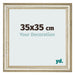 Marco de Fotos 35x35cm Brillo Metalico MDF Lazio Delantera Tamano | Yourdecoration.es