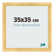 Marco de Fotos 35x35cm Dorado Vintage MDF Pisa Delantera Tamano | Yourdecoration.es