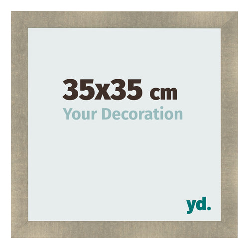 Marco de Fotos 35x35cm Dorado Vintage MDF Pisa Delantera Tamano | Yourdecoration.es