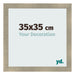 Marco de Fotos 35x35cm Dorado Vintage MDF Pisa Delantera Tamano | Yourdecoration.es