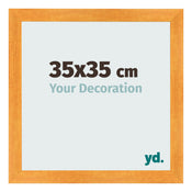 Marco de Fotos 35x35cm Naranja MDF Pisa Delantera Tamano | Yourdecoration.es