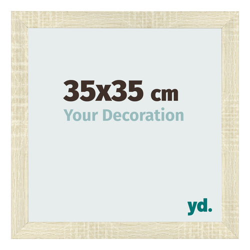 Marco de Fotos 35x35cm Roble Sonoma MDF Pisa Delantera Tamano | Yourdecoration.es