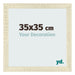 Marco de Fotos 35x35cm Roble Sonoma MDF Pisa Delantera Tamano | Yourdecoration.es