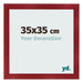 Marco de Fotos 35x35cm Vino Tinto Barrido MDF Pisa Delantera Tamano | Yourdecoration.es