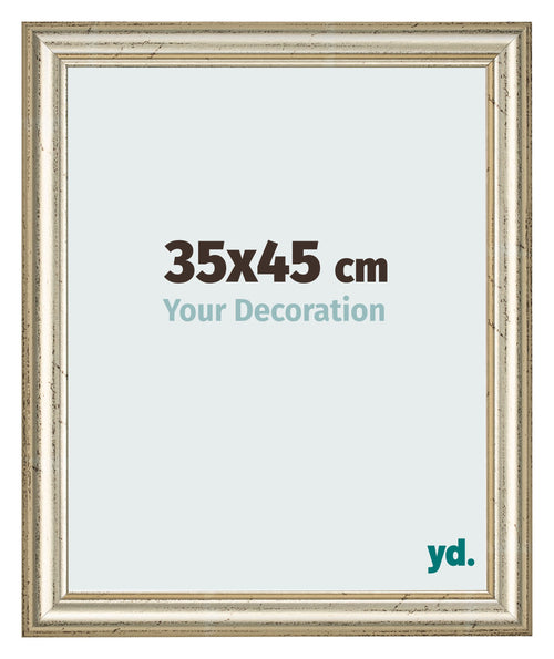 Marco de Fotos 35x45cm Brillo Metalico MDF Lazio Delantera Tamano | Yourdecoration.es