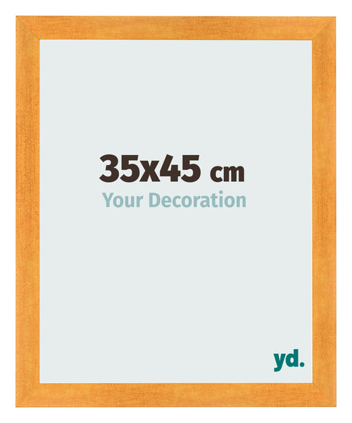 Marco de Fotos 35x45cm Naranja MDF Pisa Delantera Tamano | Yourdecoration.es