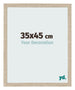 Marco de Fotos 35x45cm Roble Sonoma MDF Bologna Delantera Tamano | Yourdecoration.es