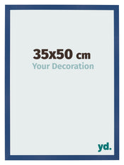 Marco de Fotos 35x50 cm Azul Oscuro MDF Bologna Delantera Tamano | Yourdecoration.es