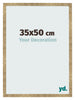 Marco de Fotos 35x50cm Dorado Antiguo MDF Bologna Delantera Tamano | Yourdecoration.es
