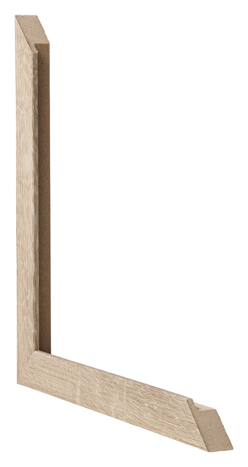 Marco de Fotos 35x50cm Roble Sonoma MDF Bologna Detalle Diametro | Yourdecoration.es