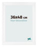 Marco de Fotos 36x48cm Blanco Vintage MDF Pisa Delantera Tamano | Yourdecoration.es