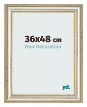 Marco de Fotos 36x48cm Brillo Metalico MDF Lazio Delantera Tamano | Yourdecoration.es