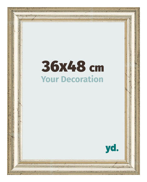 Marco de Fotos 36x48cm Brillo Metalico MDF Lazio Delantera Tamano | Yourdecoration.es