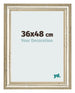 Marco de Fotos 36x48cm Brillo Metalico MDF Lazio Delantera Tamano | Yourdecoration.es