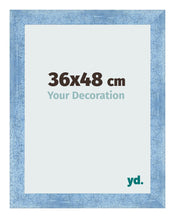 Marco de Fotos 36x48cm Claro Azul Barrido MDF Pisa Delantera Tamano | Yourdecoration.es