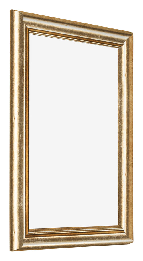 Marco de Fotos 36x48cm Dorado Antiguo MDF Lazio Delantera Oblicuo | Yourdecoration.es