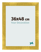 Marco de Fotos 36x48cm Dorado Vintage MDF Pisa Delantera Tamano | Yourdecoration.es