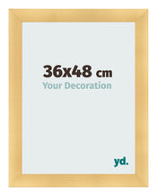 Marco de Fotos 36x48cm Dorado Vintage MDF Pisa Delantera Tamano | Yourdecoration.es