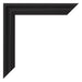 Marco de Fotos 36x48cm Negro Grano De Madera MDF Lazio Detalle Esquina | Yourdecoration.es