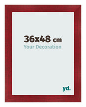 Marco de Fotos 36x48cm Vino Tinto Barrido MDF Pisa Delantera Tamano | Yourdecoration.es