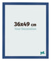 Marco de Fotos 36x49 cm Azul Oscuro MDF Bologna Delantera Tamano | Yourdecoration.es
